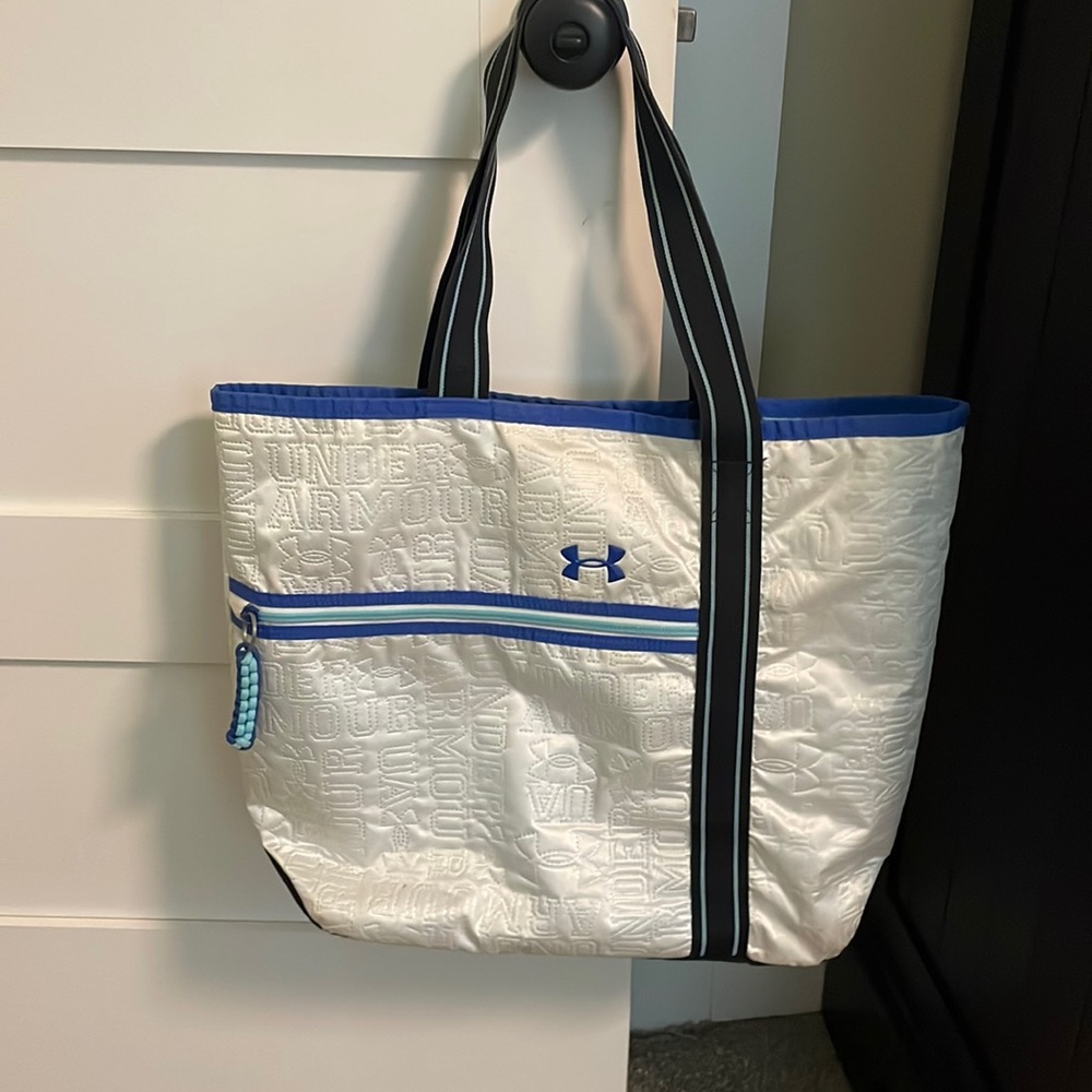 Underarmour tote bag white embroidered